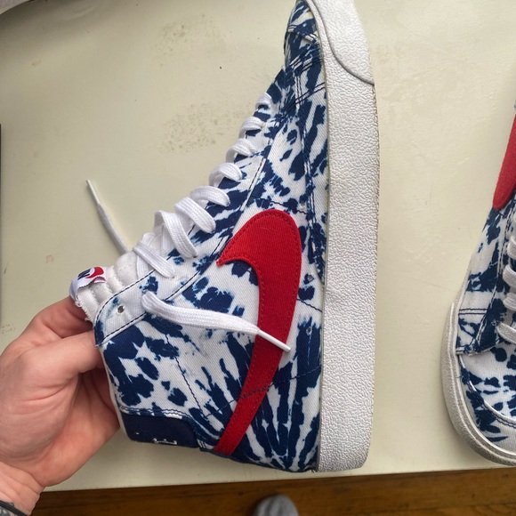 2020 NIKE BLAZER MID ‘77 VINTAGE “BLUE TIE-DYE”SIZE 9 - Picture 7 of 11